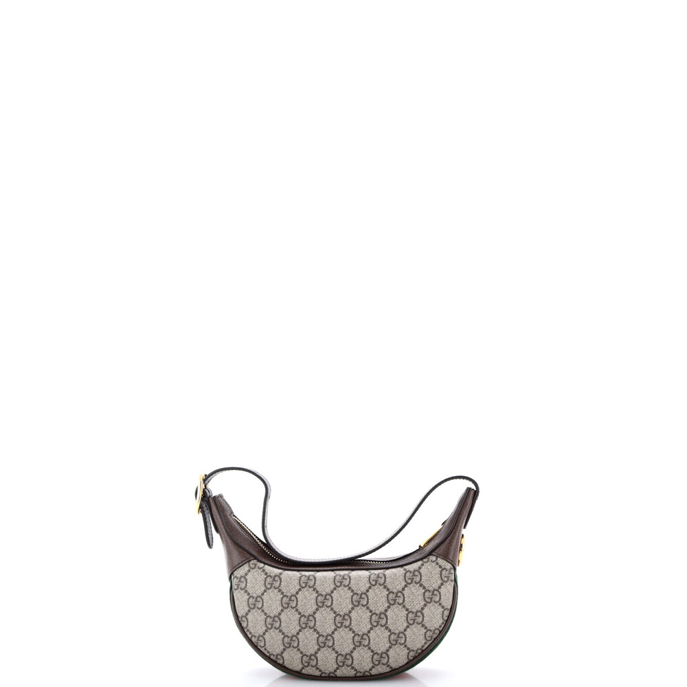 Gucci Mini Ophidia Half Moon Bag GG Coated Canvas - Picture 3 of 5